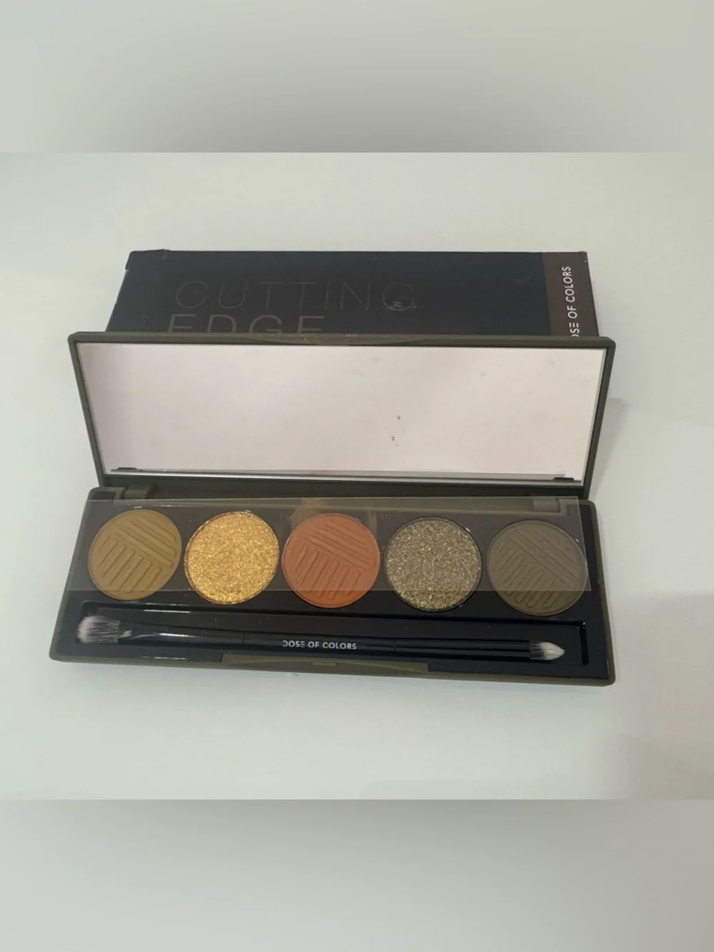 Dose of Colors Cutting Edge Palette — Gold, Bronze, Olive Green, Brown